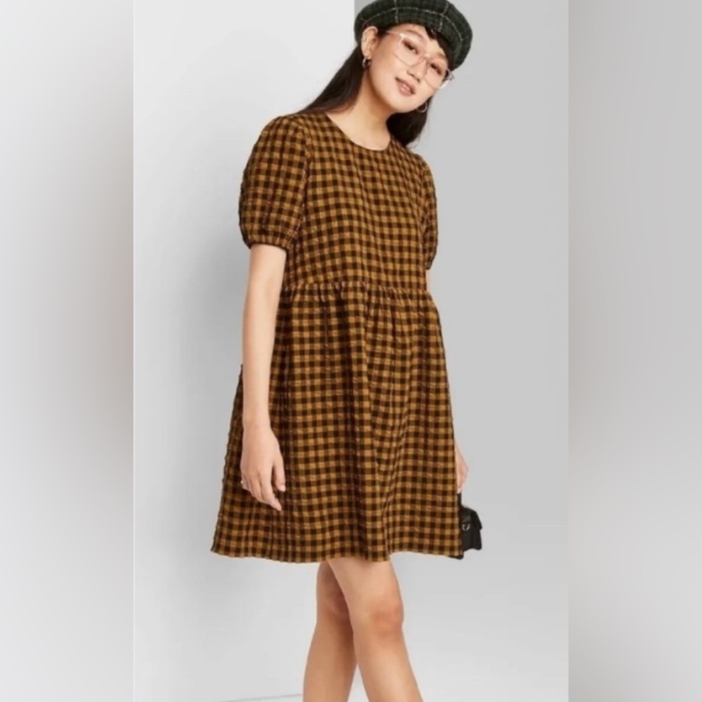 Wild Fable Puff Sleeve Babydoll Dress